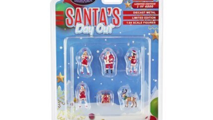 Limited Edition Santa's Day Out 6-Piece Diecast Set 1/64 Scale by American Diorama
