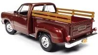 1979 Dodge Warlock II D100 Pickup Truck Diecast Model 1/18 - Canyon Red Metallic by Auto World