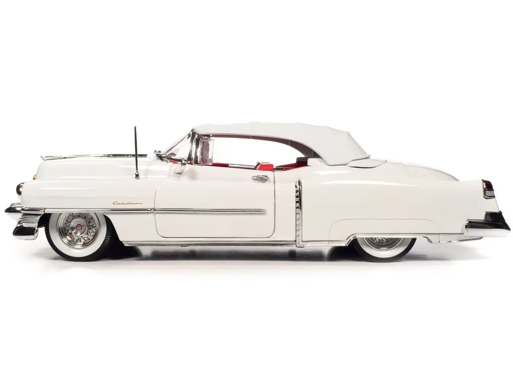 1953 Cadillac Eldorado Alpine White 1/18 Diecast Model by Auto World