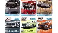 Auto World Premium 2022 Set A: 6-Piece 1/64 Diecast Model Cars Release 1 - Collectible Toy Cars