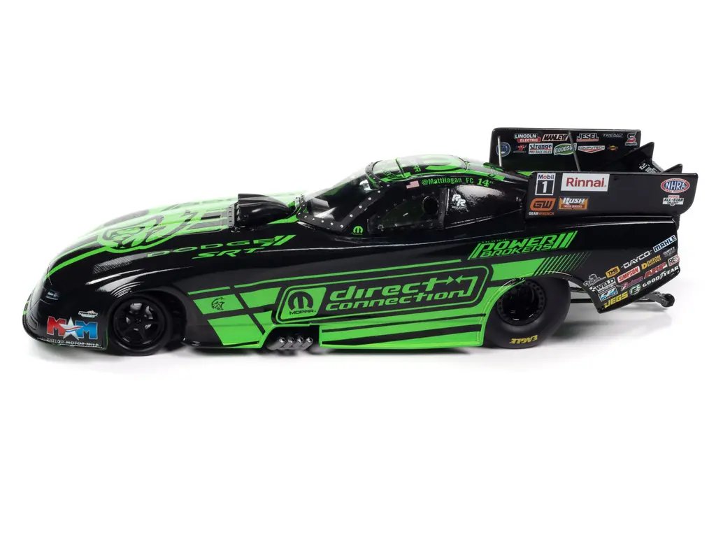 Limited Edition 2023 Dodge Charger SRT Hellcat NHRA Funny Car 1/24 Diecast by Auto World