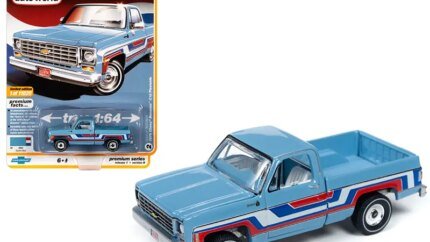 Limited Edition 1976 Chevrolet Bonanza C10 Bicentennial Diecast Model - 1/64 Muscle Truck by Auto World