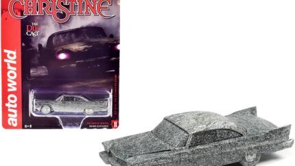 1958 Plymouth Fury 'Christine' 1/64 Diecast Model Car - Auto World Movie Replica