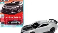 Limited Edition 2019 Chevrolet Camaro ZL1 1LE 1/64 Diecast Model - Satin Steel Gray Metallic by Auto World