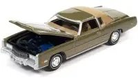 1975 Cadillac Eldorado Tarragon Gold Metallic 1/64 Diecast Model Car - Limited Edition by Auto World