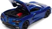 2020 Chevrolet Corvette Elkhart Lake Blue Metallic 1/64 Diecast Model Car - Limited Edition by Auto World