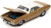 1974 Dodge Challenger Rallye Gold Metallic 1/64 Diecast Model - Limited Edition by Auto World