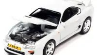 1997 Toyota Supra Super White 1/64 Diecast Model - Auto World Limited Edition