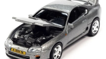 1997 Toyota Supra Quicksilver Metallic 1/64 Diecast Model - Auto World Limited Edition