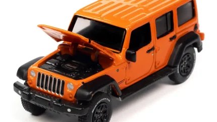 2013 Jeep Wrangler Unlimited Moab Edition Crush Orange 1/64 Diecast Model by Auto World