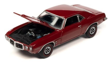1969 Pontiac Firebird Matador Red 1/64 Diecast Model - Vintage Muscle Limited Edition by Auto World