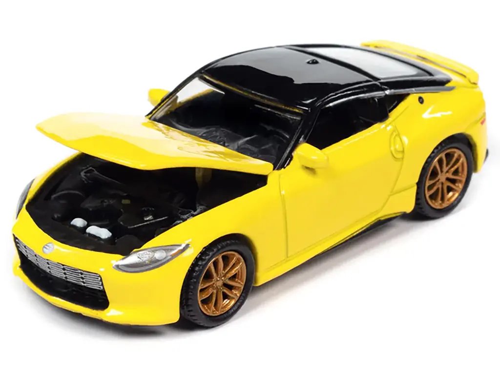 2023 Nissan Z Ikazuchi Yellow & Black Top 1/64 Diecast Model - Auto World Limited Edition 1 2023 Nissan Z Ikazuchi Yellow & Black Top 1/64 Diecast Model - Auto World Limited Edition