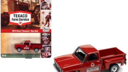 1973 Chevrolet Cheyenne Step Side Texaco Diecast Model 1/64 by Auto World - 2023 Release