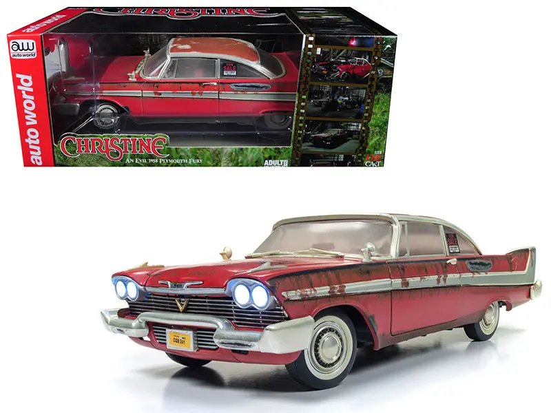 1958 Plymouth Fury ‘Christine’ Rusted 1/18 Diecast Model by Auto World