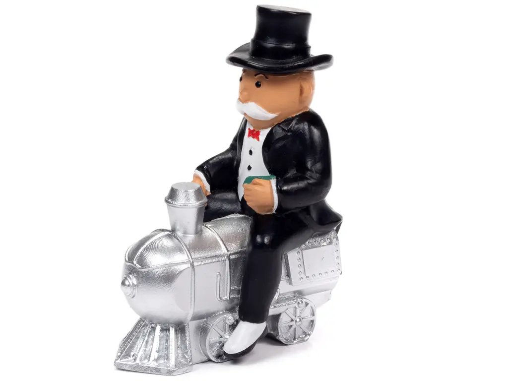 1935 Auburn 851 Speedster Diecast Model with Monopoly Graphics & Mr. Monopoly Figure by Auto World