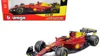 Ferrari F1-75 #16 Charles Leclerc Giallo Modena 2nd Place Italian GP 2022 1/18 Diecast by Bburago