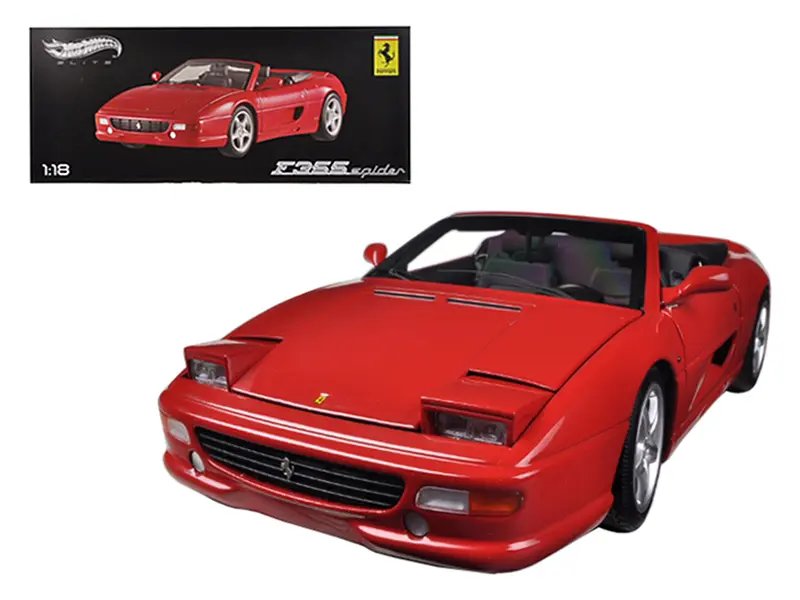 Diecast Model Cars wholesale toys dropshipper drop shipping Ferrari F355 Spider Convertible Red Elite Edition 1/18 Hot Wheels BLY34 drop shipping wholesale drop ship drop shipper dropship dropshipping toys dropshipper diecast drop shipper dropshipper Hot Wheels Ferrari F355 Spider Convertible Red Elite Edition 1/18 Diecast Model Car