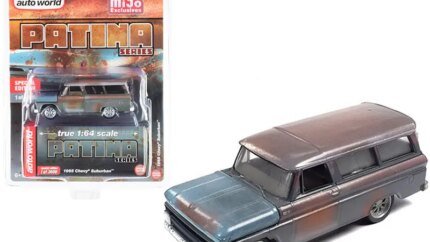 1965 Chevrolet Suburban Patina Series 1/64 Diecast Model Car - Limited Edition 3600 by Auto World