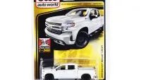 2019 Chevrolet Silverado LTZ Z71 White Limited Edition 1/64 Diecast Model by Auto World