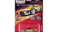 Limited Edition 1966 Ford GT40 RHD Gold Diecast Model 1/64 by Auto World