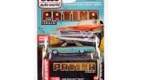 1962 Chevrolet Impala Blue Patina Series 1/64 Diecast Model Car by Auto World - Limited Edition 3600 Pieces