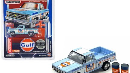 1978 Chevrolet C10 Pickup Truck - Light Blue & White Stripes - Gulf Oil Edition