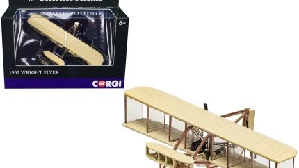 1903 Wright Flyer Diecast Model with Pilot - Smithsonian Series by Corgi