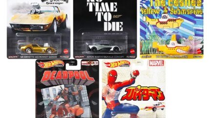 Hot Wheels Retro Entertainment 2021 Diecast Model Cars 5-Piece Set