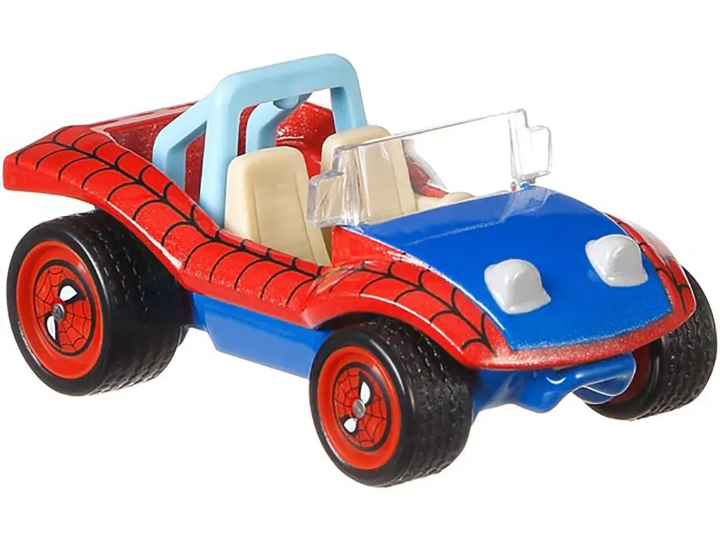 Hot Wheels Marvel Spider-Man Diecast Car – Red & Blue Graphic Model
