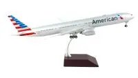 GeminiJets 1/200 Diecast Model: American Airlines Boeing 777-300ER Silver