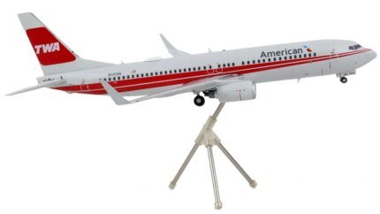 Gemini 200 Boeing 737-800 Diecast Model - American Airlines TWA Livery 1/200 Scale