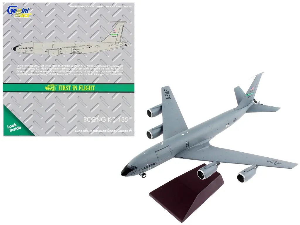 Gemini 200 Boeing KC-135 Stratotanker Diecast Model - Seymour Johnson AFB USAF Collectible 4 Gemini 200 Boeing KC-135 Stratotanker Diecast Model - Seymour Johnson AFB USAF Collectible - Image 4