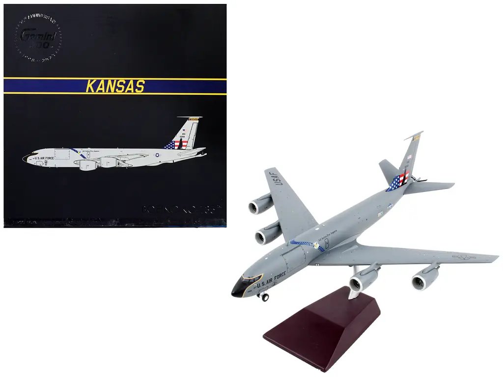 Gemini 200 Boeing KC-135 Stratotanker Diecast Model - Kansas Air National Guard USAF 2 Gemini 200 Boeing KC-135 Stratotanker Diecast Model - Kansas Air National Guard USAF - Image 2