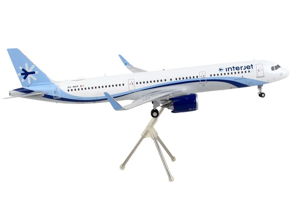 Airbus A321neo Interjet Diecast Model 1/200 by GeminiJets – Gemini 200 Series