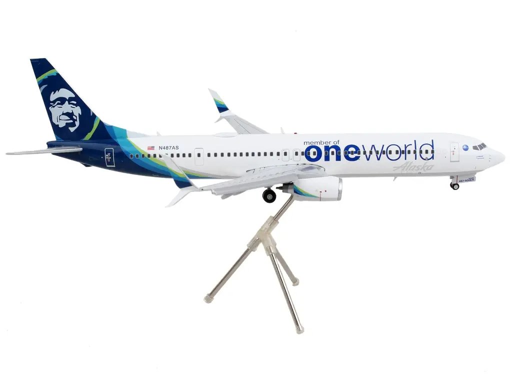 GeminiJets 1/200 Diecast Model: Alaska Airlines Boeing 737-900ER ‘One World’ Edition