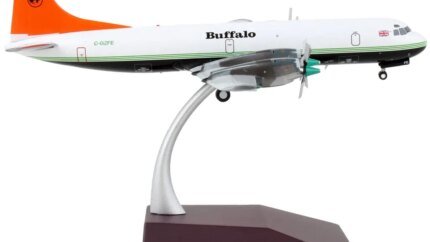 GeminiJets 1/200 Lockheed L-188 Electra Buffalo Airways Diecast Model Airplane