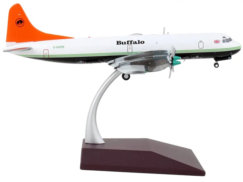 GeminiJets 1/200 Lockheed L-188 Electra Buffalo Airways Diecast Model Airplane