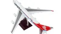GeminiJets 1/200 Diecast Boeing 747-400F Cargolux Model - Gray & Red Tail
