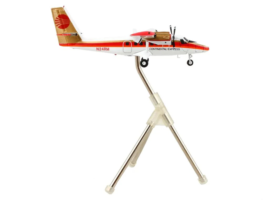 GeminiJets 1/200 Diecast De Havilland DHC-6-300 Continental Express Model Airplane