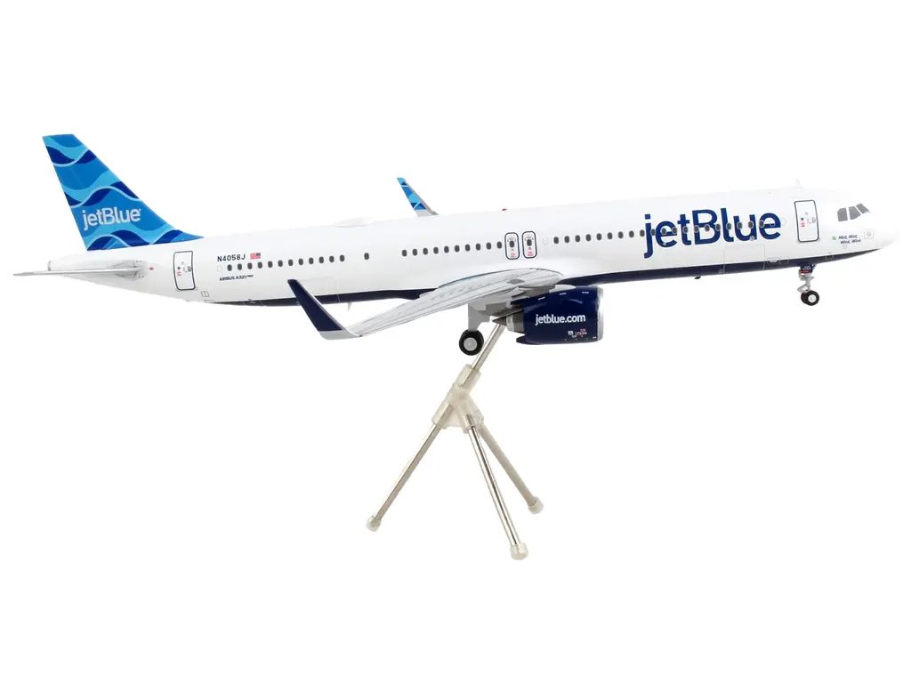 GeminiJets 1/200 Diecast Model: JetBlue Airbus A321neo with Blue Tail