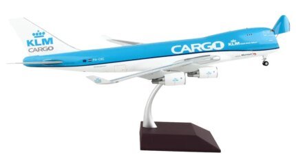 GeminiJets 1/200 Diecast Model: KLM Boeing 747-400F Cargo Plane - Gemini 200 Series