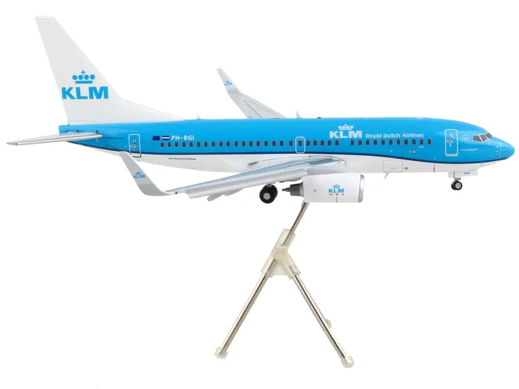 GeminiJets 1/200 Diecast Model: KLM Boeing 737-700 with Flaps Down – Gemini 200 Series