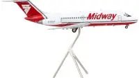 GeminiJets 1/200 Diecast McDonnell Douglas DC-9-15 Midway Airlines Model Airplane