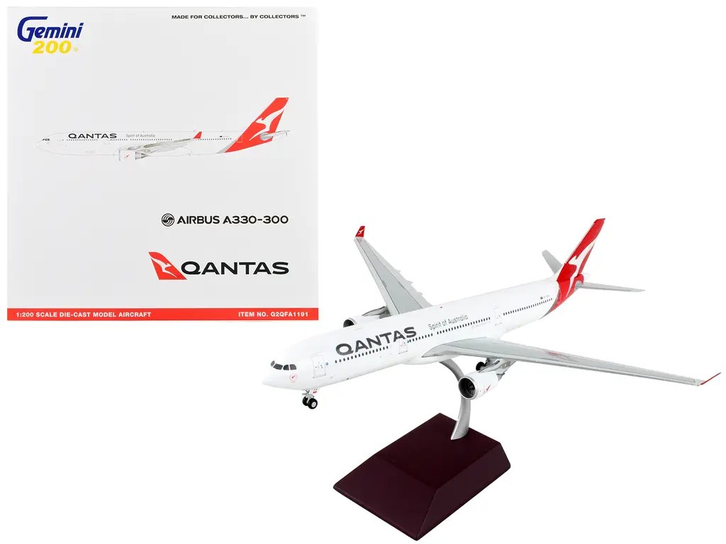 GeminiJets 1/200 Diecast Model: Qantas Airways Airbus A330-300 'Spirit of Australia 4 GeminiJets 1/200 Diecast Model: Qantas Airways Airbus A330-300 'Spirit of Australia - Image 4
