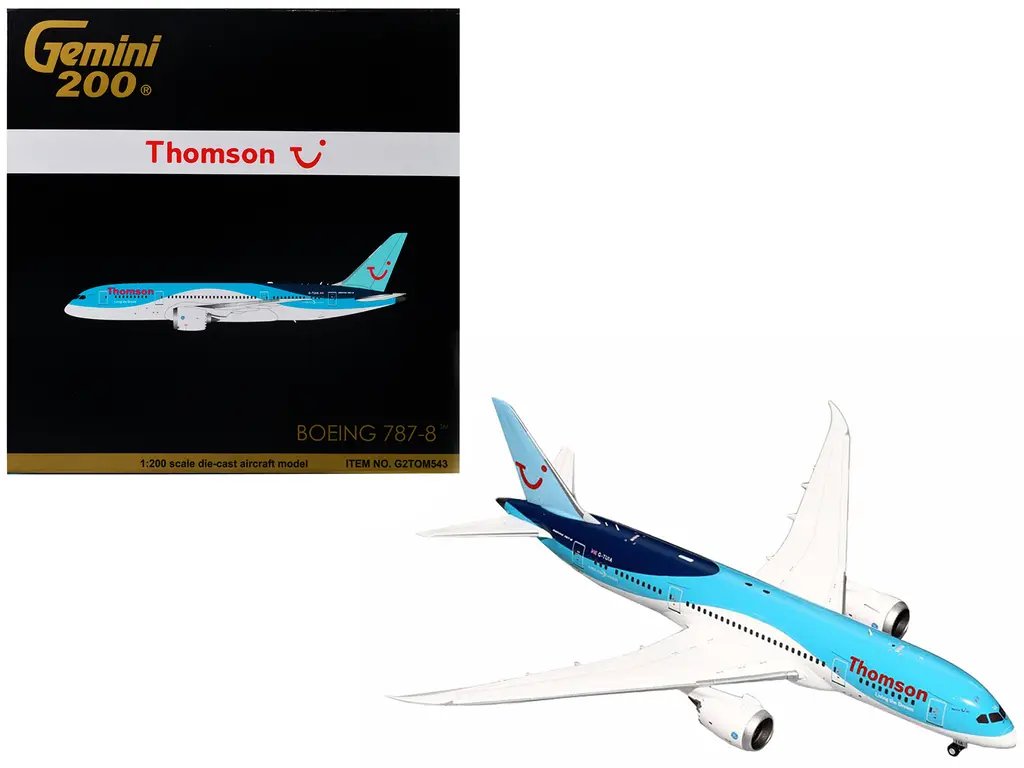 GeminiJets 1/200 Diecast Model: Boeing 787-8 Thomson TUI Airways