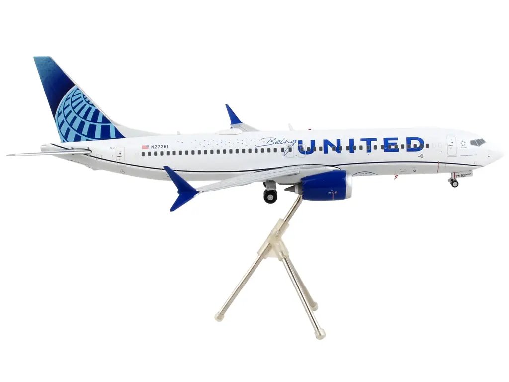 GeminiJets 1/200 Diecast Model: United Airlines Boeing 737 MAX 8 ‘United Together