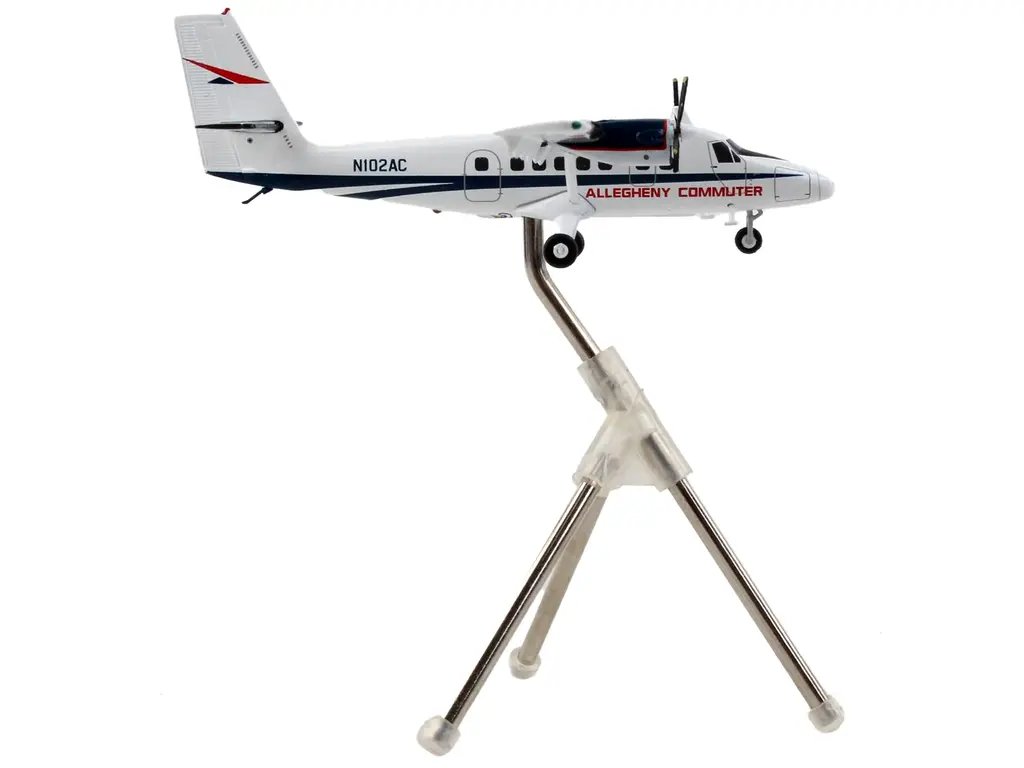 GeminiJets 1/200 Diecast De Havilland DHC-6-300 Allegheny Airlines Model Airplane 3 GeminiJets 1/200 Diecast De Havilland DHC-6-300 Allegheny Airlines Model Airplane - Image 3