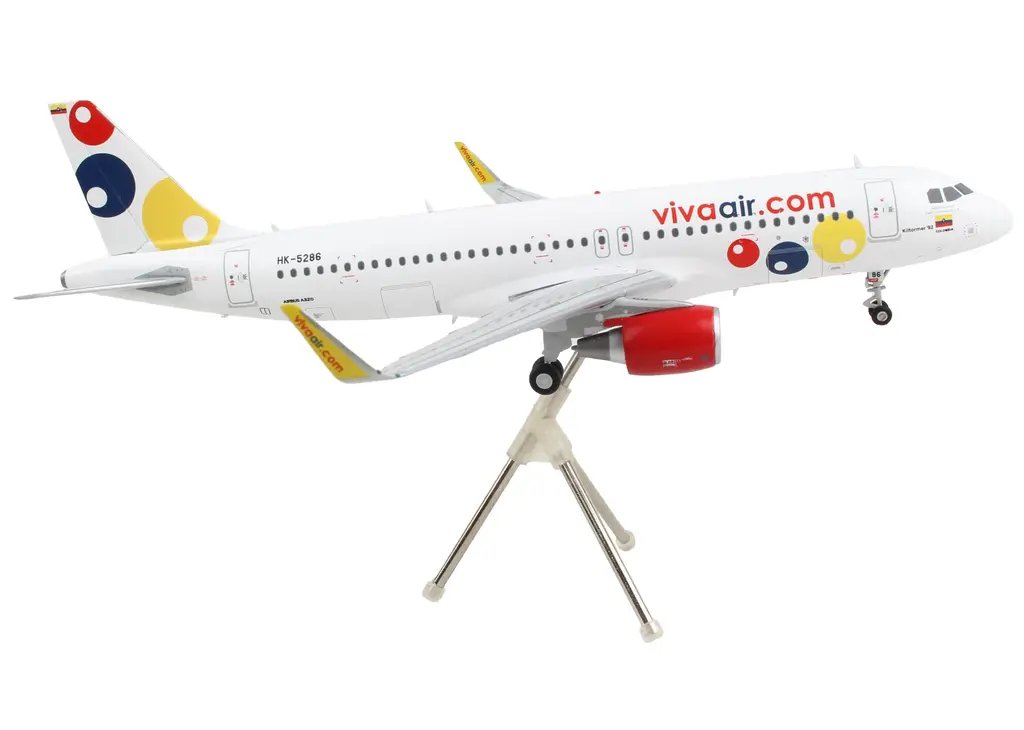 GeminiJets 1/200 Diecast Model: Airbus A320 Viva Air with Tail Graphics – Gemini 200 Series
