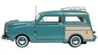 Limited Edition 1949 Crosley Station Wagon 1/43 Model Car by Goldvarg - Medium Blue with Roof Rack