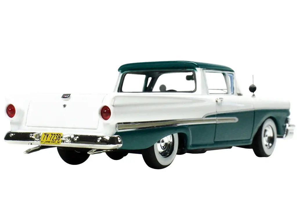 Limited Edition 1958 Ford Ranchero 1/43 Model Car in Gulfstream Blue by Goldvarg Collection